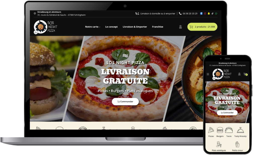 Mockup SOS Night Pizza
